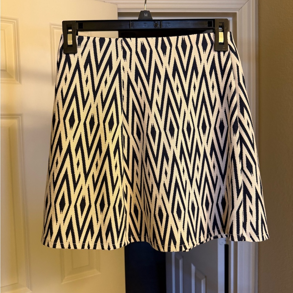 Zara Mini Skirt in Black and Cream Zebra Print
